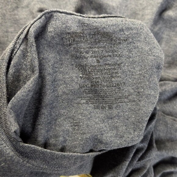 Mighty Morphin Power Rangers Heathered Blue Graphic Short Sleeve T Shirt Size S - Picture 6 of 6